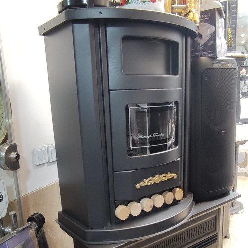 بخاری گازی شارق توس طرح شومینه