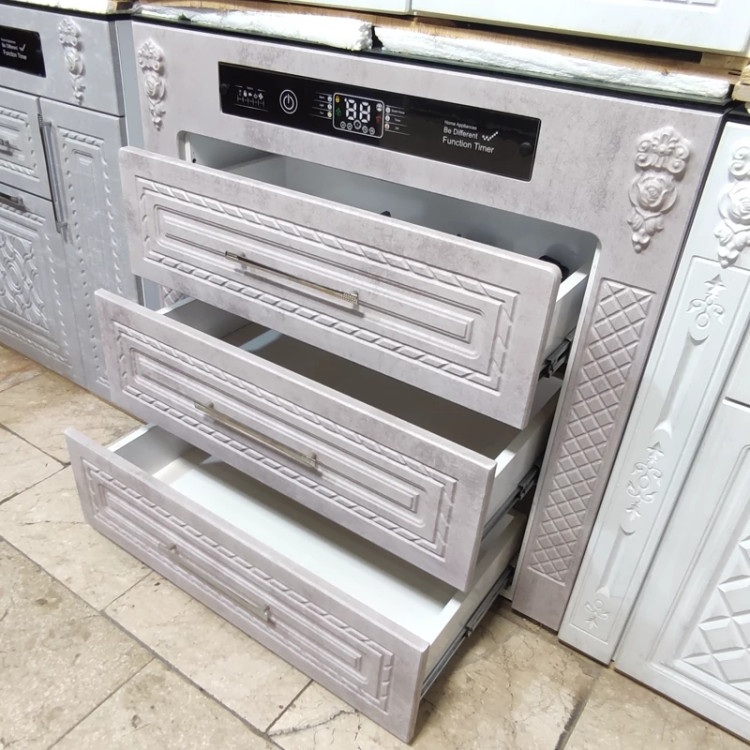 اجاق گاز MDF کشویی روشیشه و رواستیل