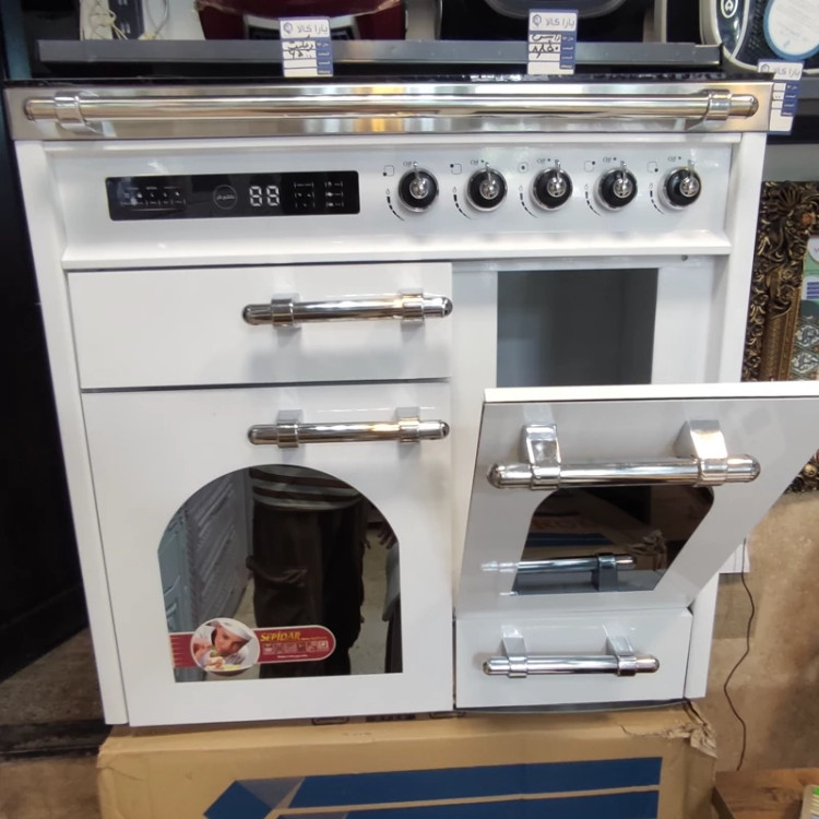 اجاق گاز طرح فر فندک اتومات شیشه8 میل