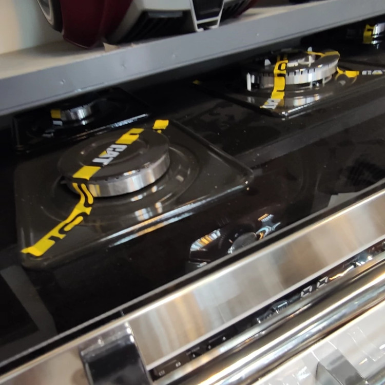 اجاق گاز طرح فر فندک اتومات شیشه8 میل